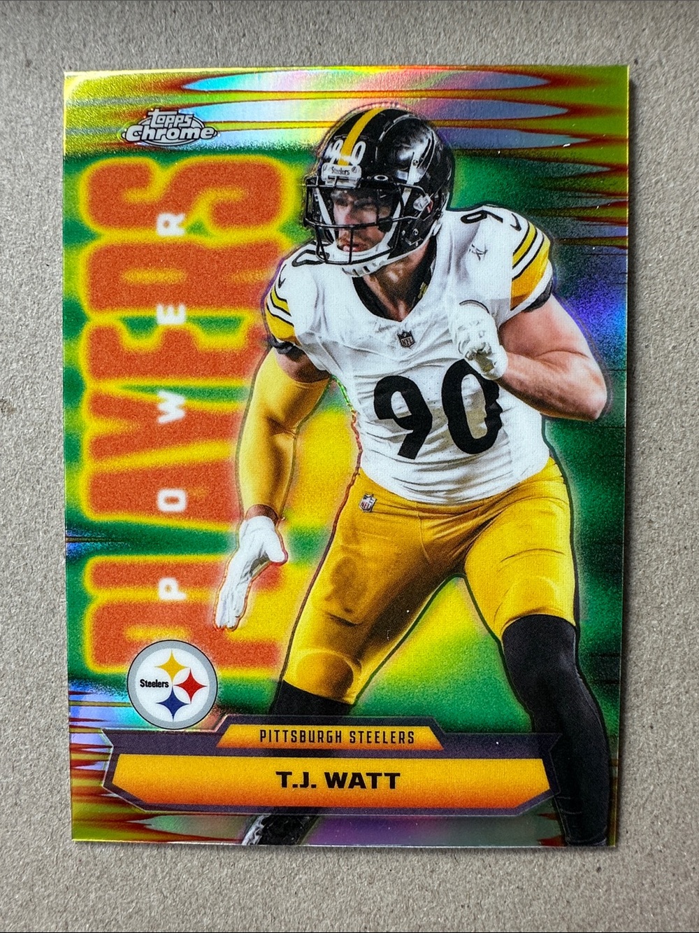 Steelers TJ Watt Chrome PowerPlayers & Freiermuth/Sawyer/Fautanu/Johnson rookies - Picture 2 of 16